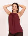 Blusa Cava Americana Bordo