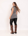 Mini Vest Tricot Cinza