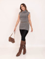 Mini Vest Tricot Cinza