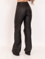 Calça Wid Leg Resinada Preto