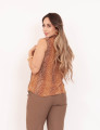 Blusa Bambi Faixa Marrom