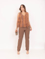 Blusa Bambi Faixa Marrom