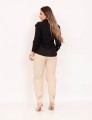 Camisa Voal Texturizada Preto