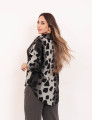 Camisa Animal Print Cinza