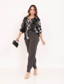 Camisa Animal Print Cinza