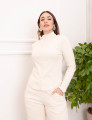 Blusa Canelada Creme