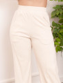 Calça Canelada Creme