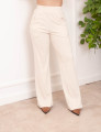 Calça Canelada Creme