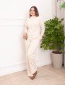 Calça Canelada Creme
