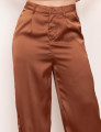 Calça Pantalona Cetim Caramelo