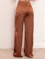 Calça Pantalona Cetim Caramelo