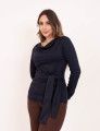 Blusa Deise Amarração Marinho