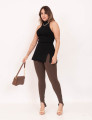 Blusa Tricot Fenda Preto