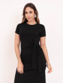 Vestido Longuete Viscolycra Preto