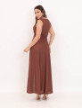 Vestido Emma Linho Marrom