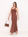 Vestido Emma Linho Marrom