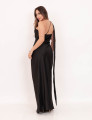 Vestido Veronica Cetim Preto