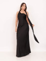 Vestido Veronica Cetim Preto