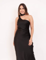 Vestido Veronica Cetim Preto