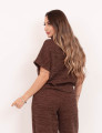Blusa Romana Moletinho Marrom