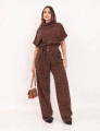 Blusa Romana Moletinho Marrom