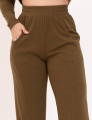 Calça Canelada Verde