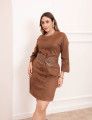 Vestido Charlote Suede Caqui