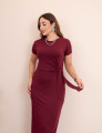 Vestido Longuete Viscolycra Vinho