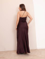 Vestido Veronica Cetim Roxo