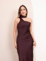 Vestido Veronica Cetim Roxo