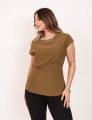 Blusa Crepe Drapeada Verde