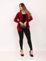 Cardigan Tricot Mousse  Vinho