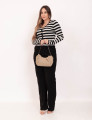 Blusa Tricot Listras Preto