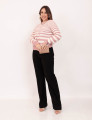 Tricot Mousse Listrado Rose