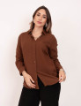 Camisa Nora Botões Marrom