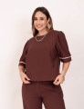 Blusa Marant Viés Marrom