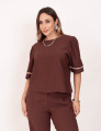 Blusa Marant Viés Marrom