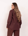 Camisa Tricoline Gola Vinho