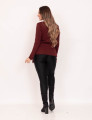 Blusa Deise Amarração Vinho