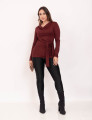 Blusa Deise Amarração Vinho
