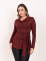 Blusa Deise Amarração Vinho