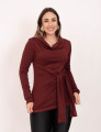 Blusa Deise Amarração Vinho