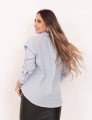 Camisa Algodão Texturizado Azul