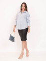 Camisa Algodão Texturizado Azul
