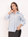 Camisa Algodão Texturizado Azul