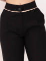 Calça Reta Viés Preto