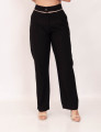 Calça Reta Viés Preto