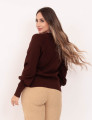 Tricot Lorena Texturizado Marrom