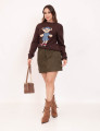 Short Saia Suede Verde
