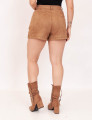 Short Suede Bege